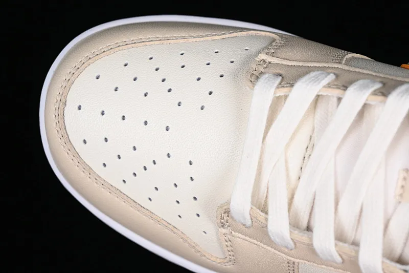 All categories Nk SB Dunk series Nk SB Dunk Low low-top sneakers Nk Dunk Low "Pale Ivory" dark and light ivory color matching SB low-top sports and leisure sneakers FQ6869-131